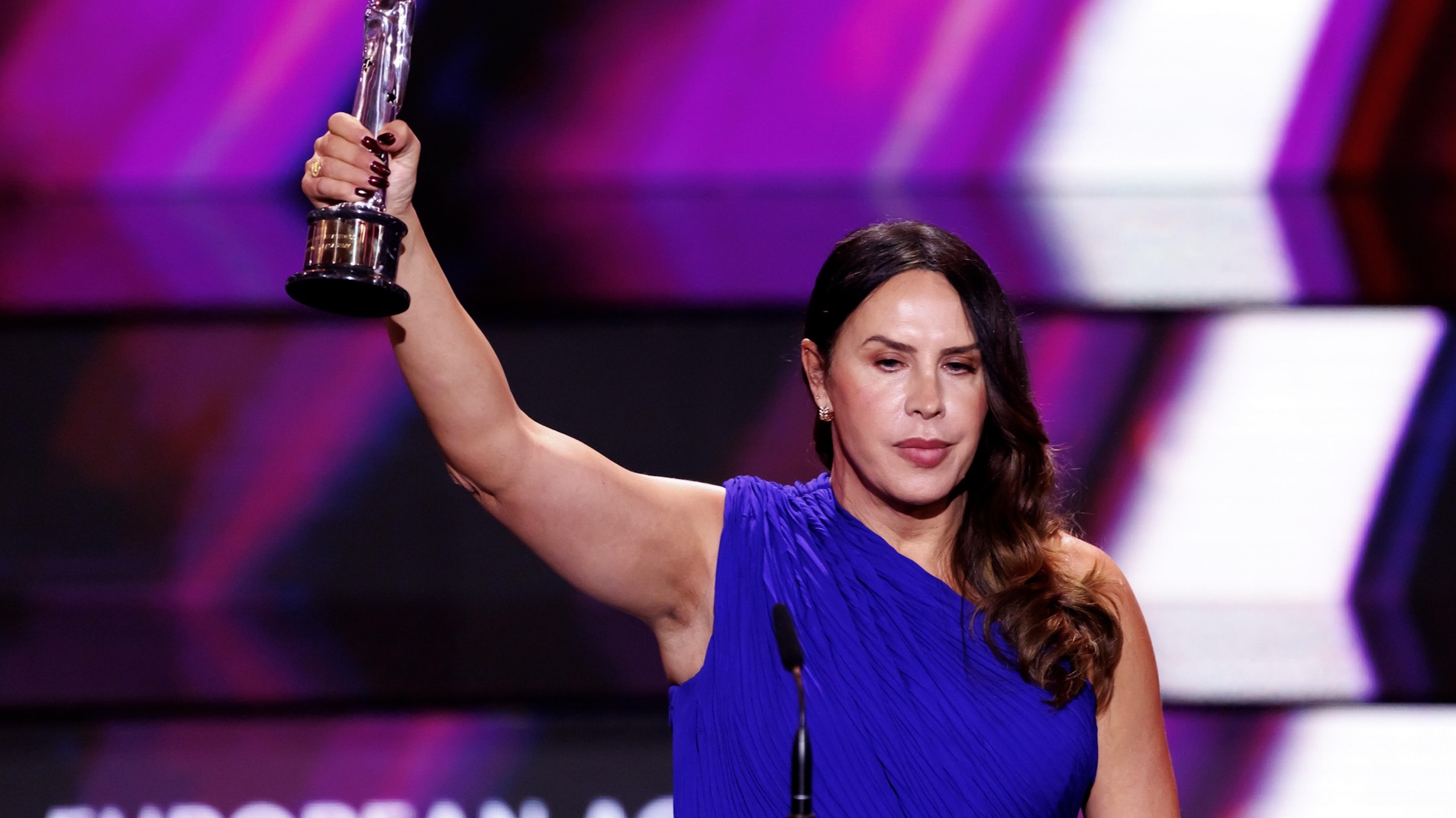 Karla Sofía Gascón, premio a mejor actriz en los galardones del cine europeo