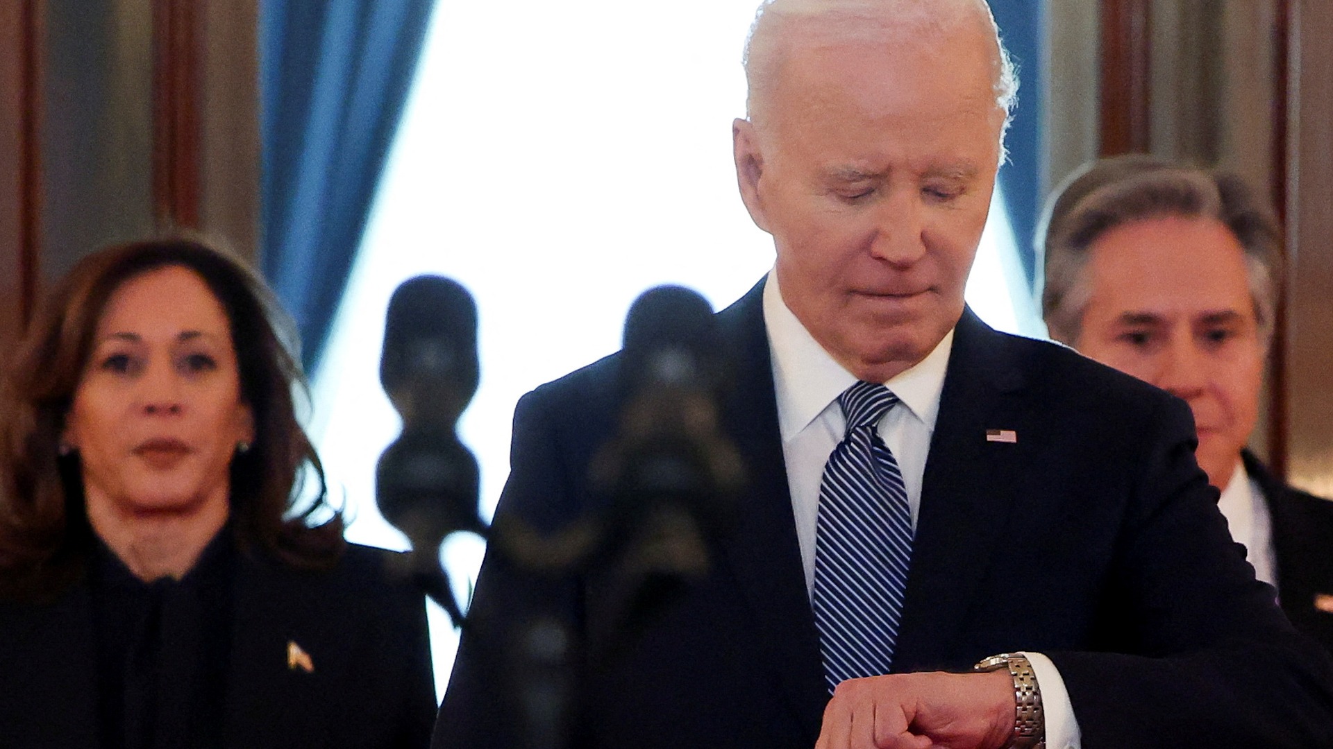 El momento en el que le preguntan a Biden si Trump es el responsable del alto al fuego en Gaza