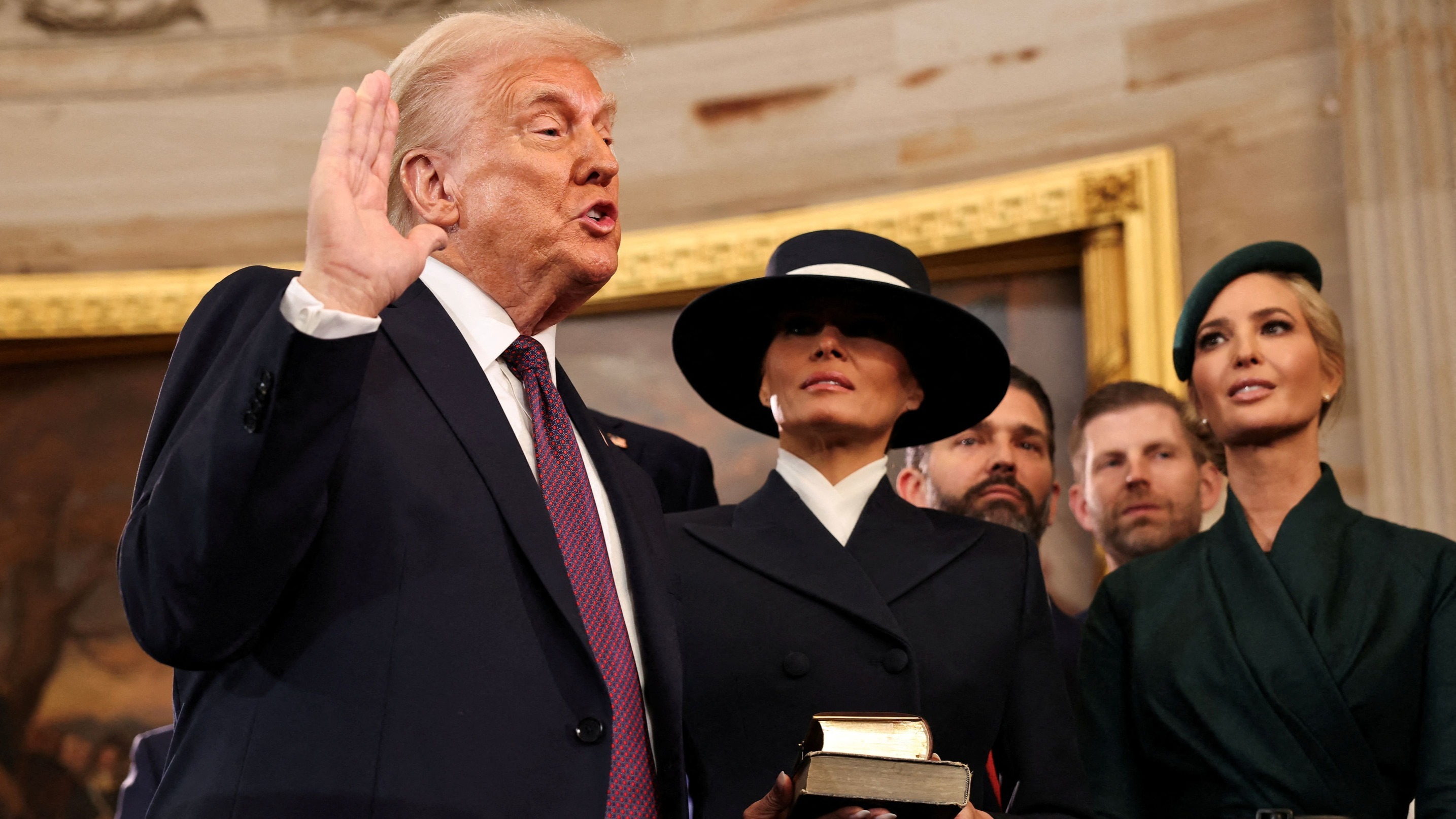 El juramento de Donald Trump como presidente de EE UU