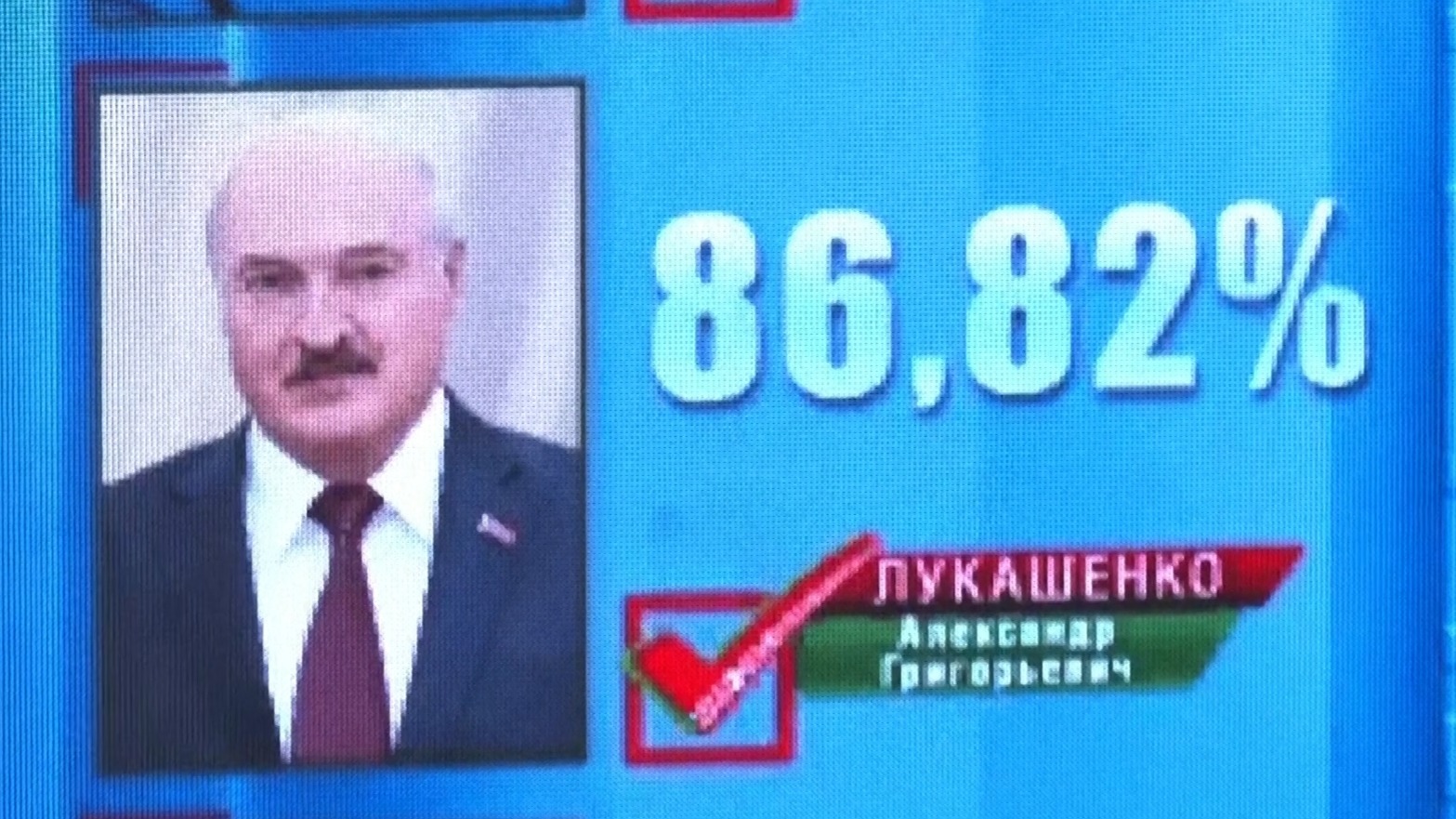 El comité electoral central bielorruso certifica la victoria de Lukashenko