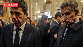 Feijoó y Mazón tras reunirse con los alcaldes y políticos de Valencia