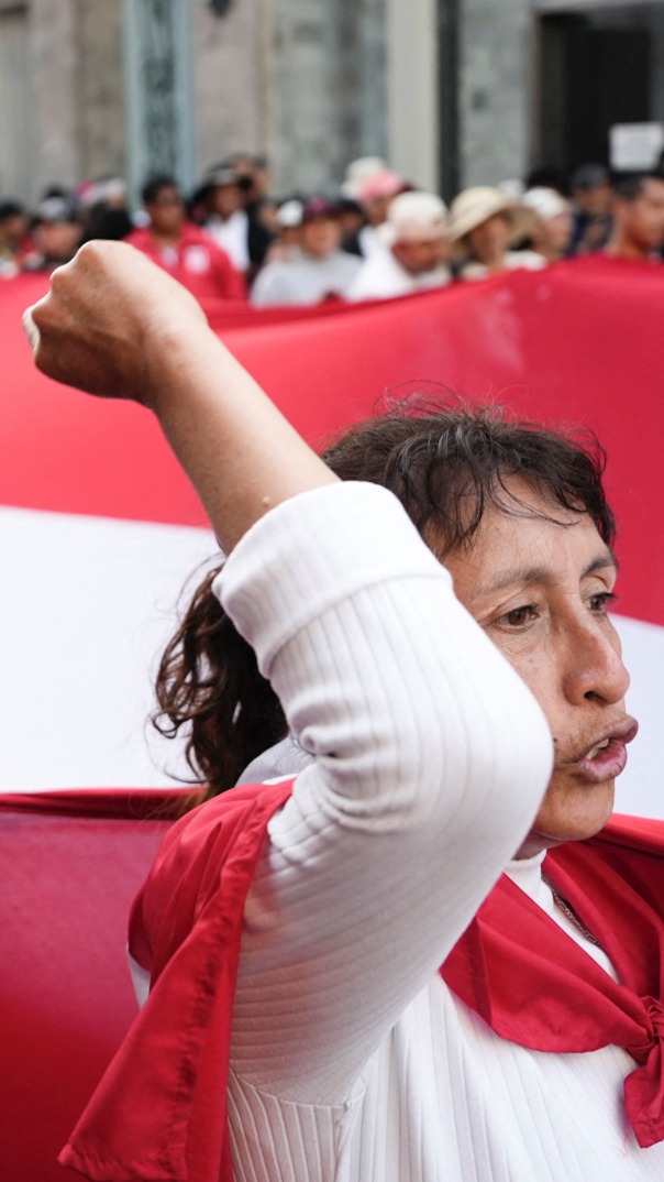 Las primeras protestas en contra de José Jeri