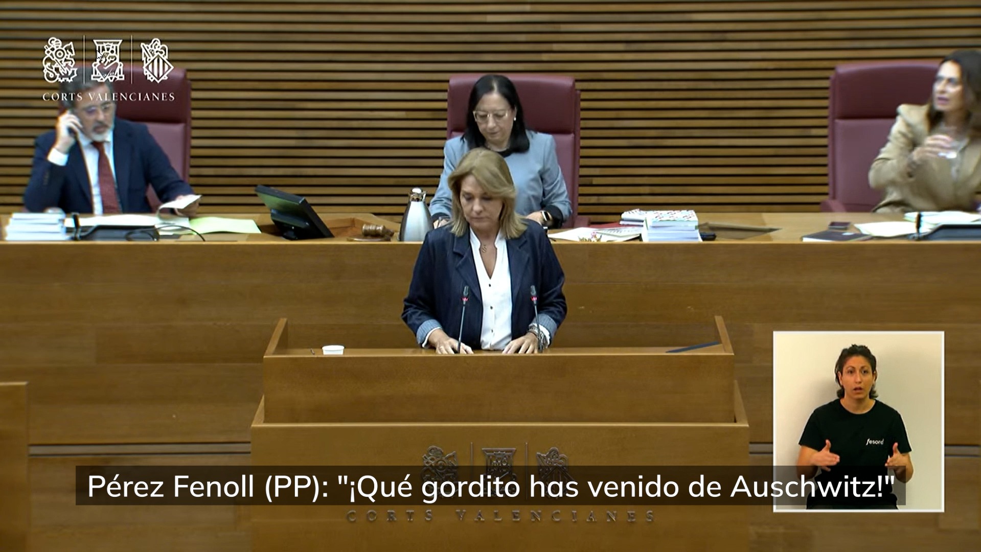 "Qué gordito has venido de Auschwitz", así se ha dirigido un diputado valenciano a un integrante de la flotilla