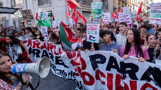 Miles de trabajadores y estudiantes de toda España se manifiestan en apoyo al pueblo palestino