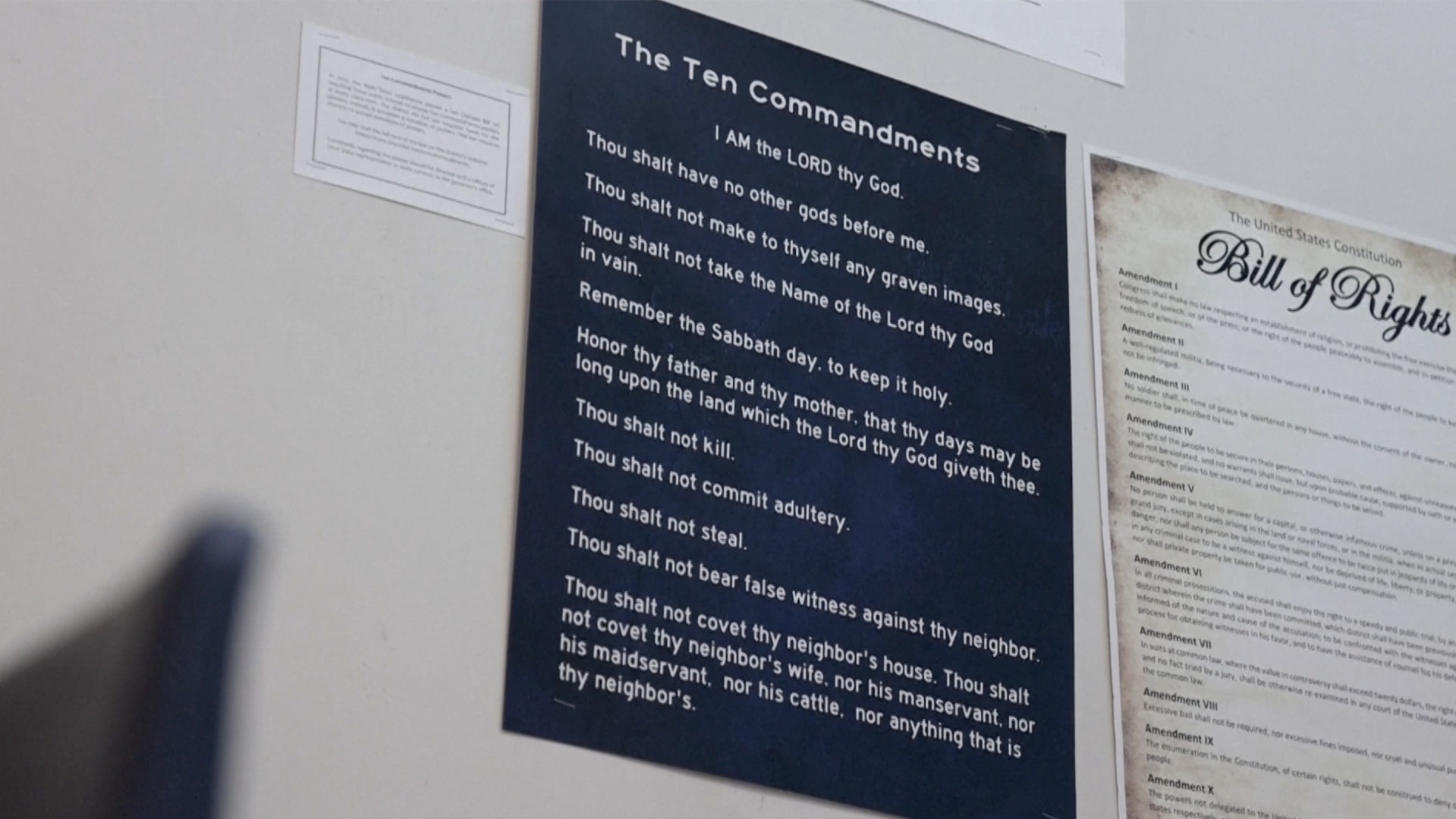 Texas exige exhibir los Diez Mandamientos en las aulas escolares