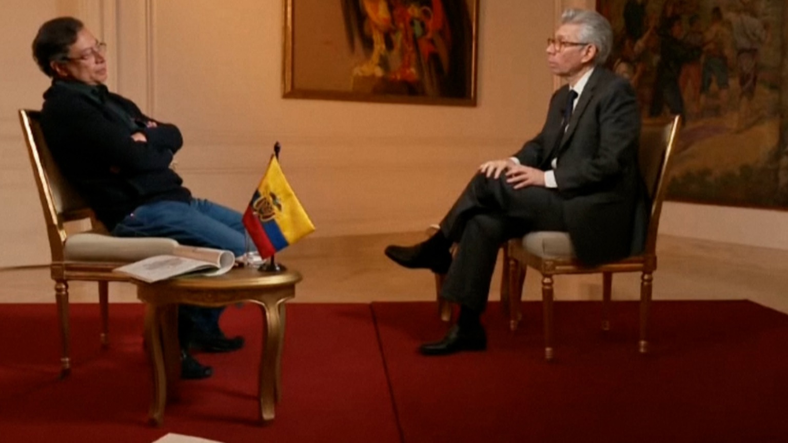Gustavo Petro da entrevista sobre Trump