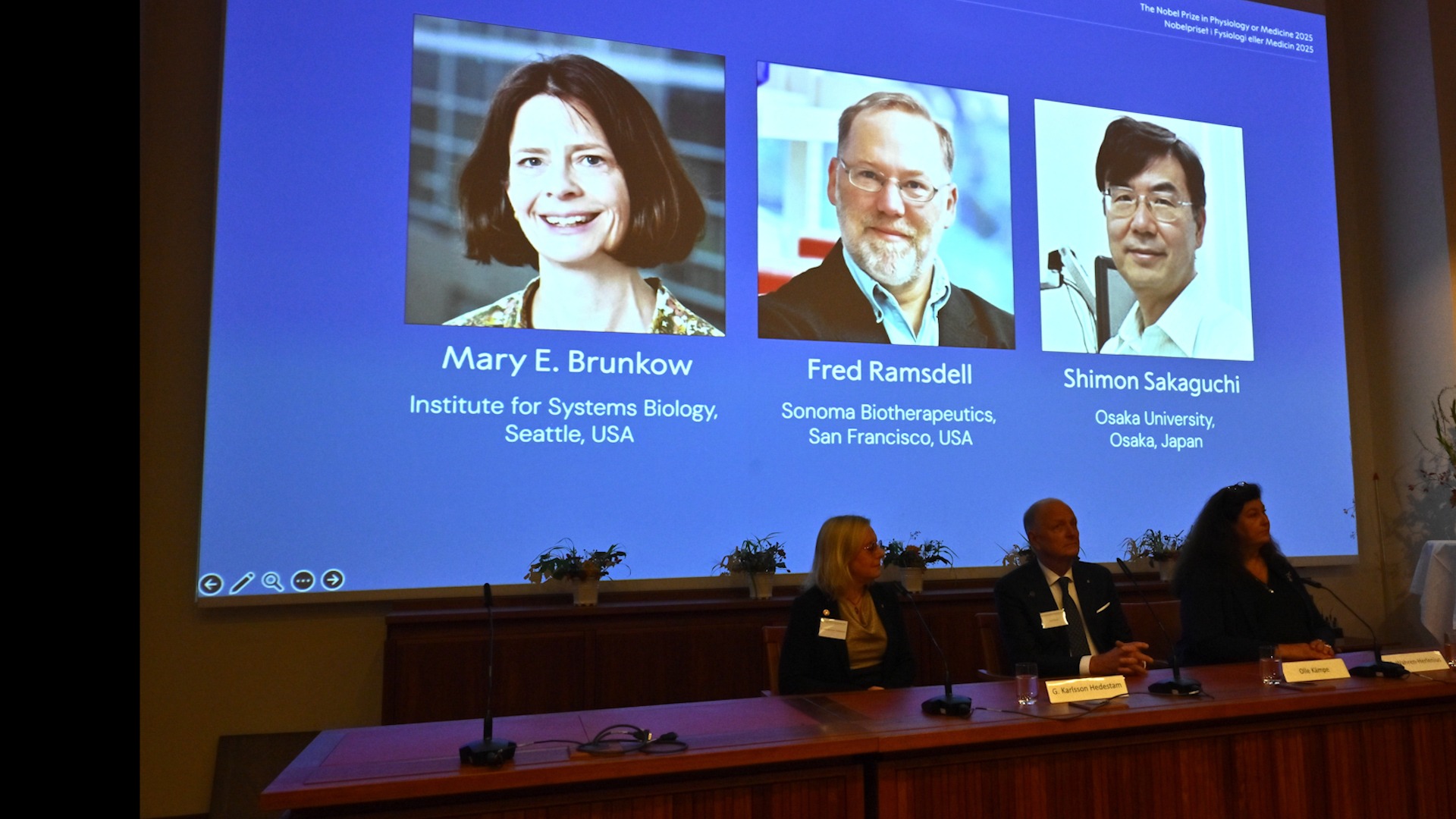 anuncian Ganadores de Nobel de medicina 2025