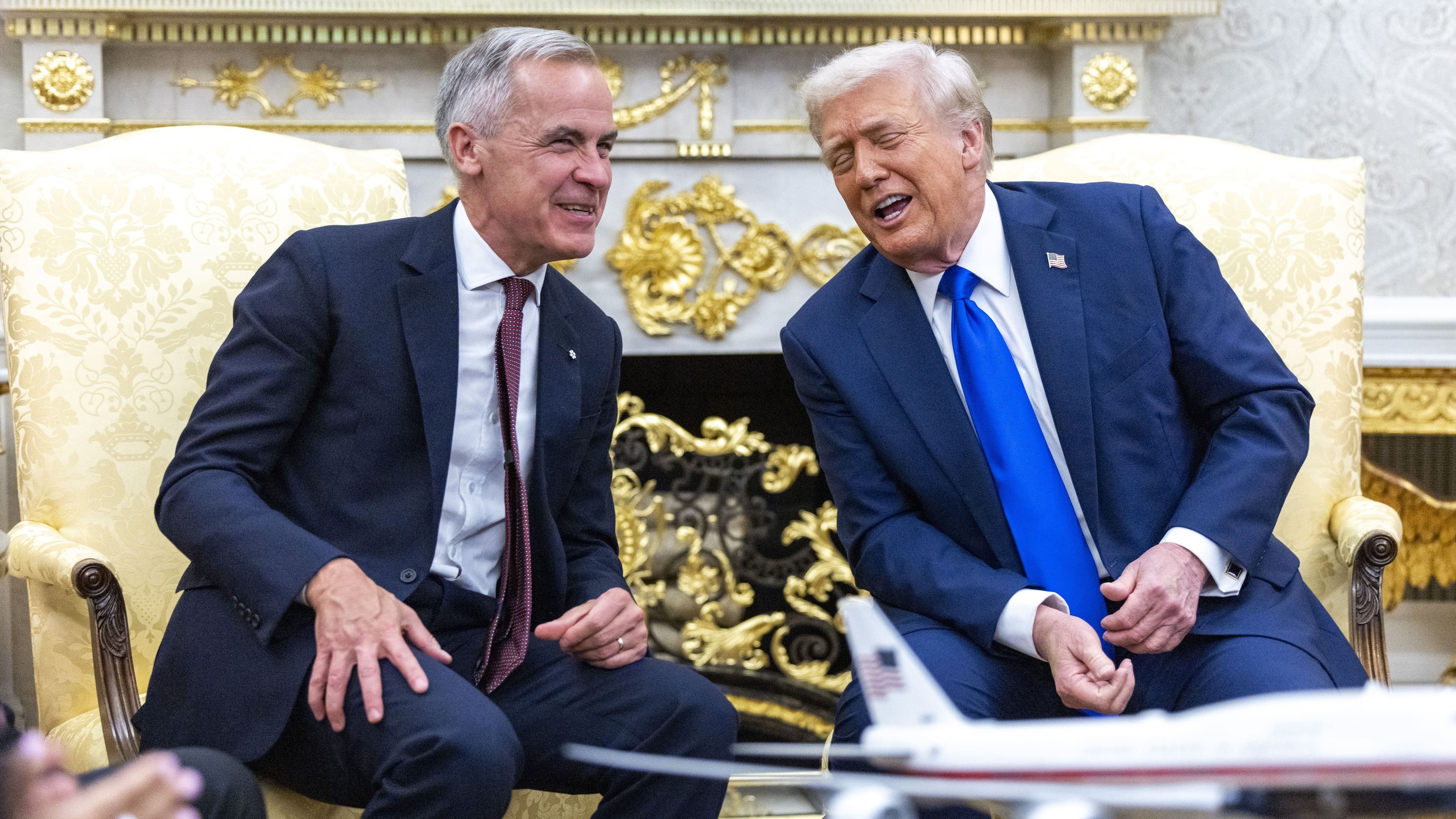 Donald Trump y Mark Carney se reúnen