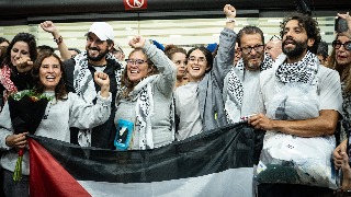 La delegación mexicana de la flotilla vuelve al país