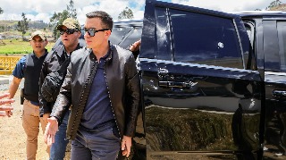 Noboa habla sobre el ataque a su convoy