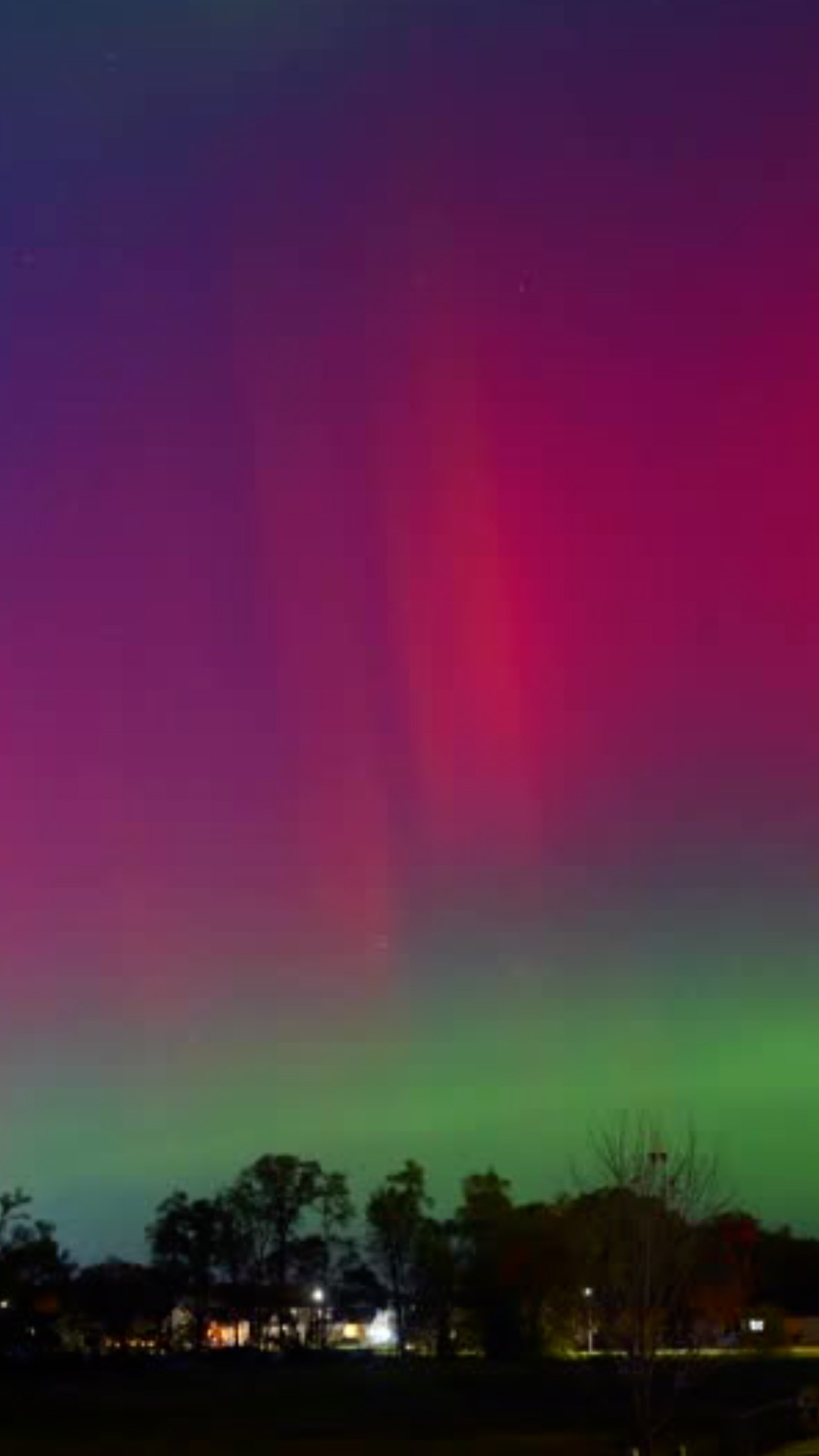 El cielo de Iowa se ilumina por auroras boreales