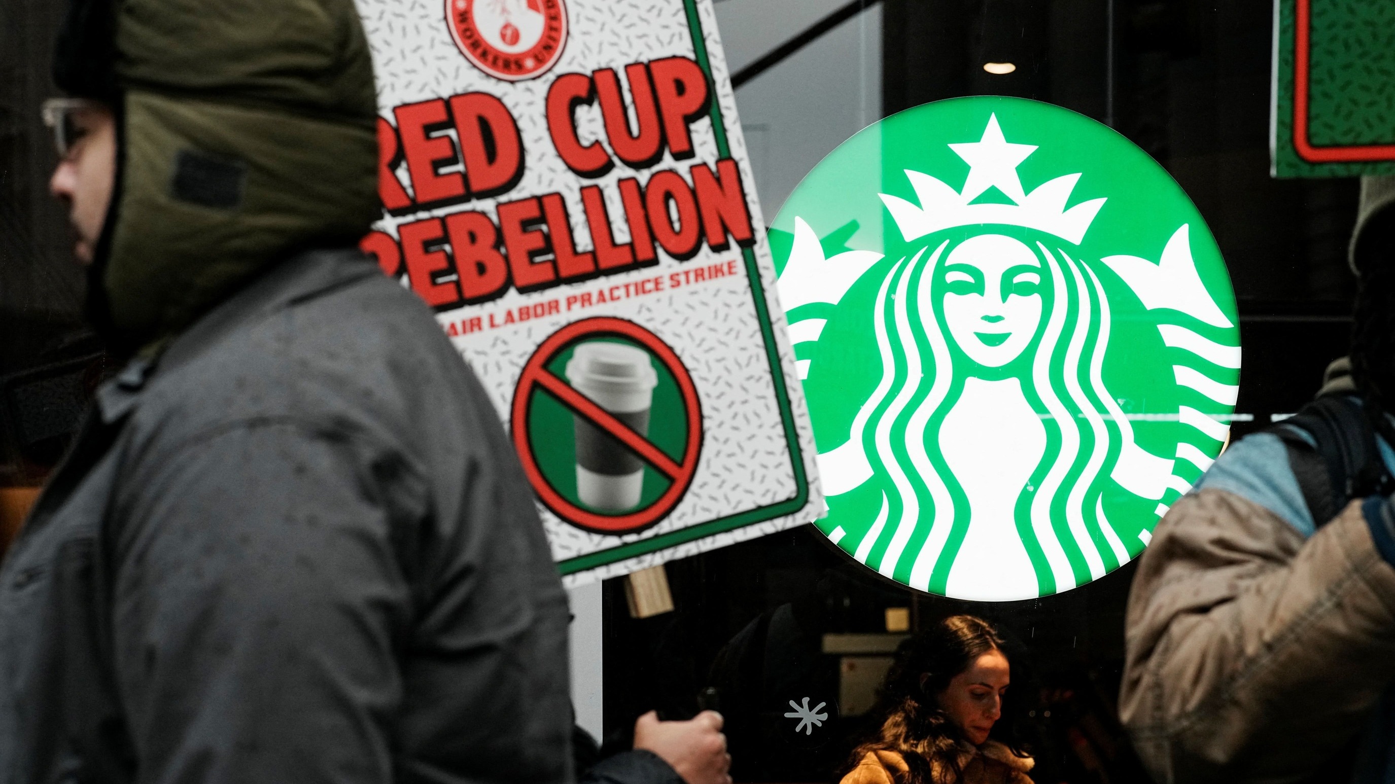 Huelga laboral en Starbucks