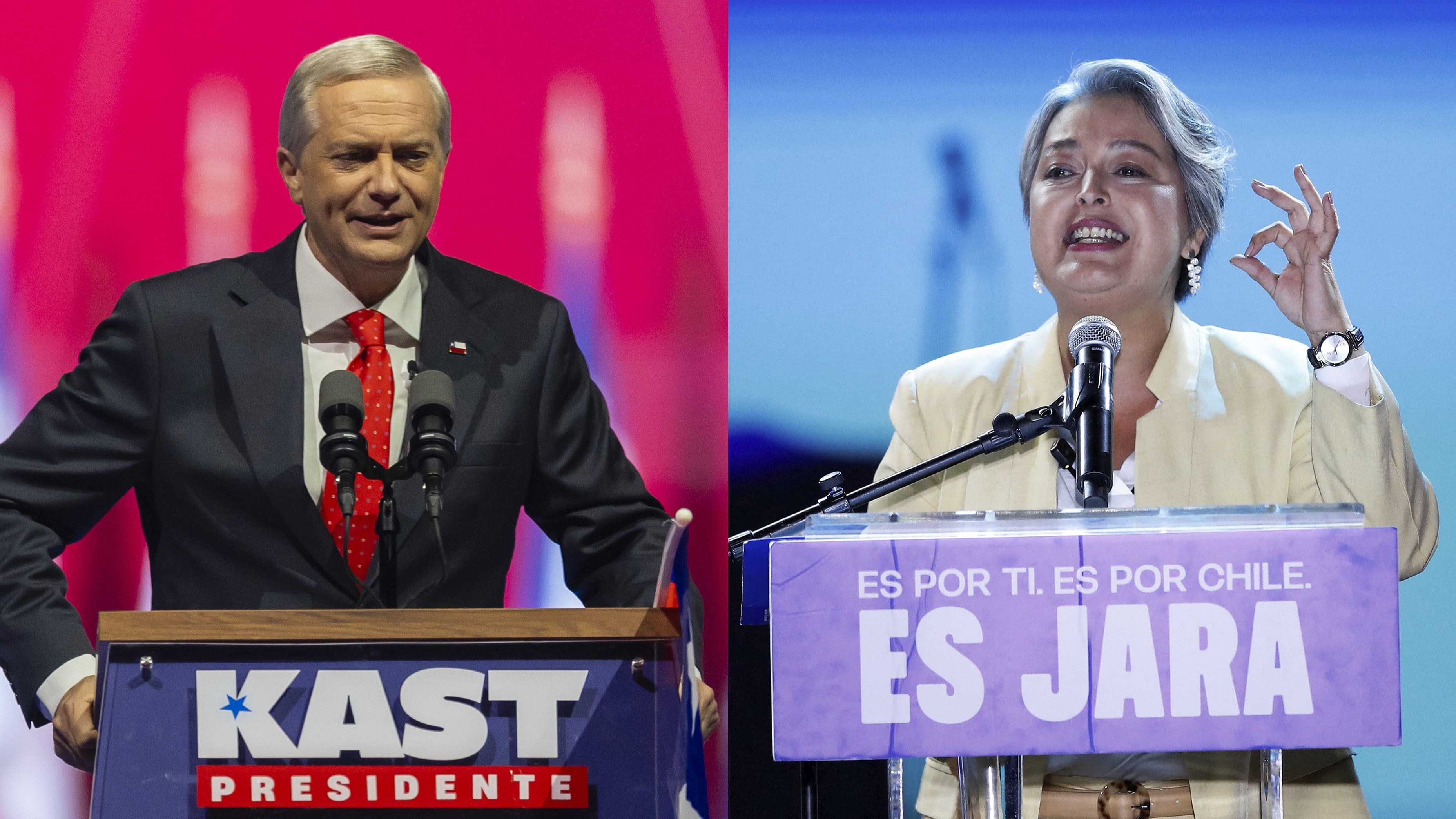 Kast y Jara pasan a segunda vuelta en Chile