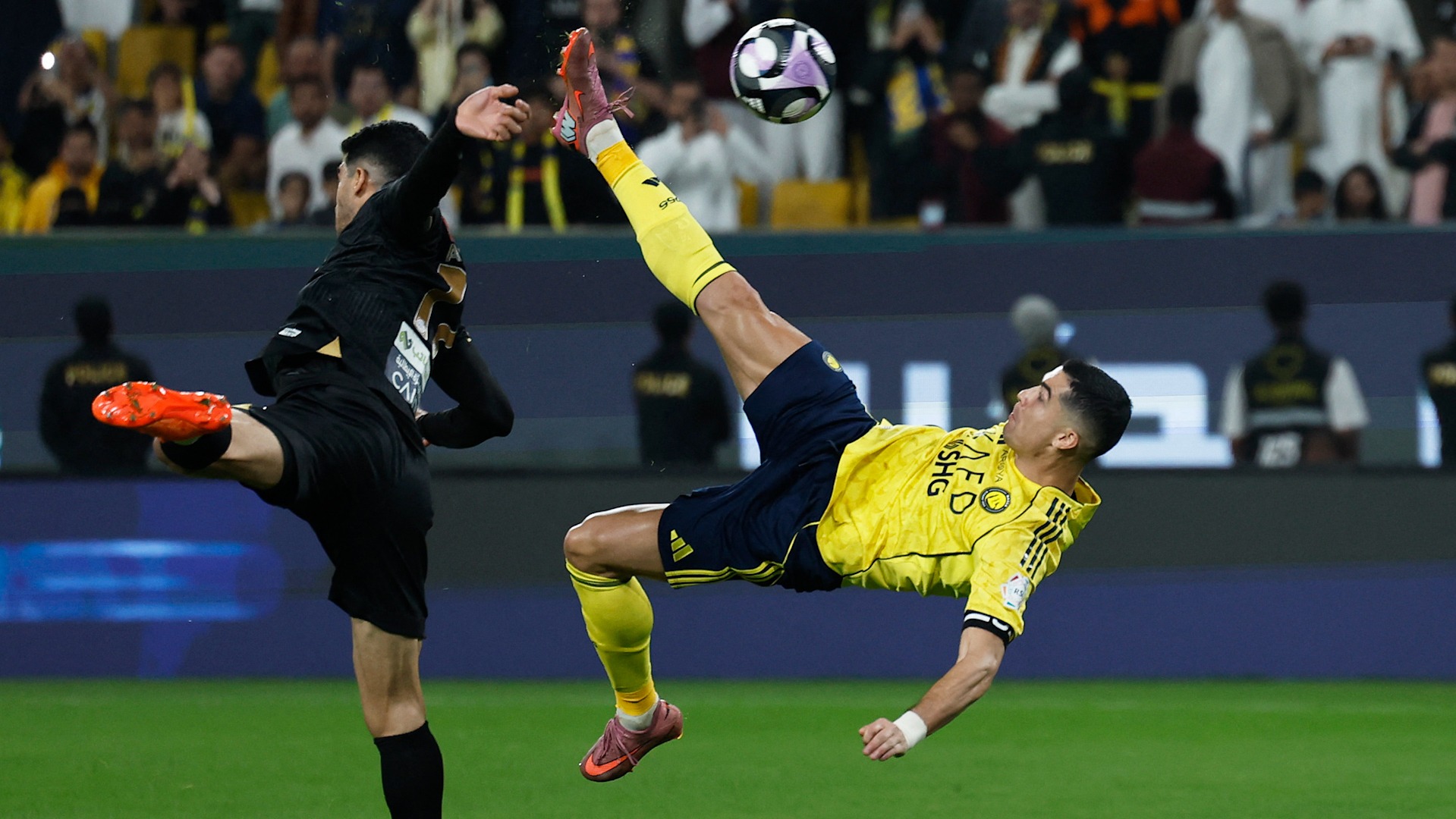 Así fue el gol de chilena de Ronaldo en el partido del Al Nassr contra el Al Khaleej