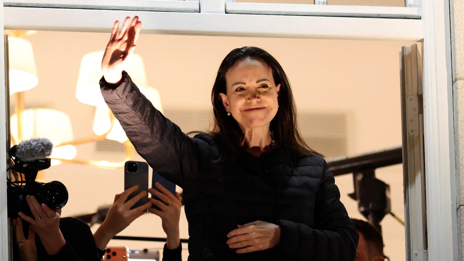 María Corina Machado llega a Oslo después de más de un año en la clandestinidad