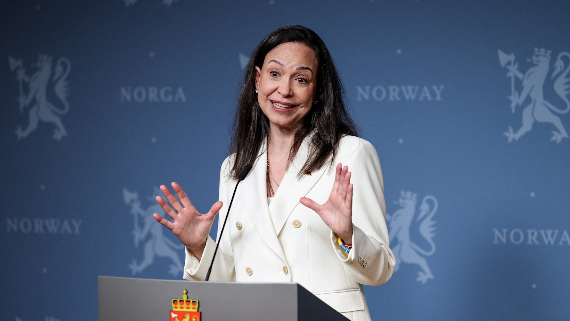 María Corina Machado: "Han convertido Venezuela en el centro criminal de América"