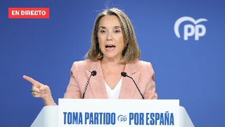 Cuca Gamarra comparece tras la reunión del Comité de Dirección del PP, en directo