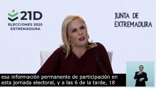 Datos de participación elecciones Extremadura 21D