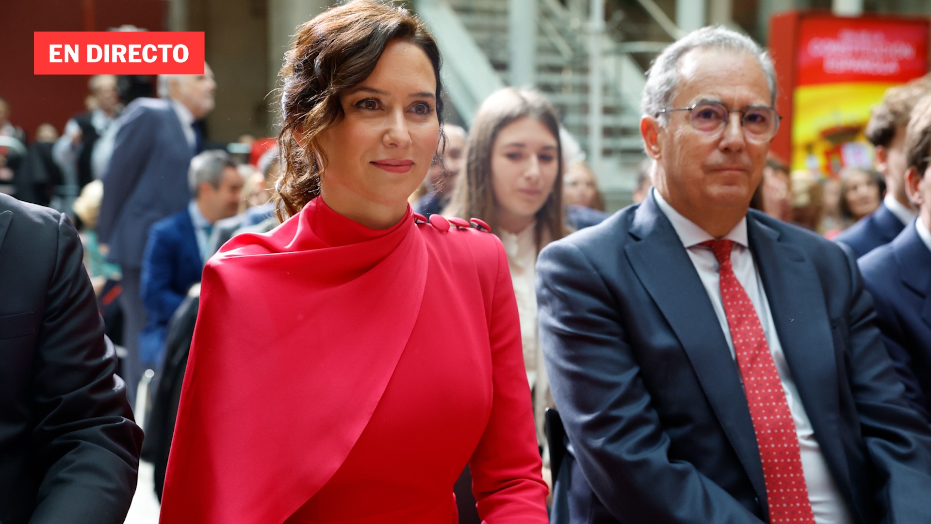 Ayuso preside el acto del 47º aniversario de la Constitución Española, en directo