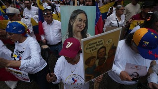 Venezolanos en la diáspora muestran su apoyo a María Corina ante su Premio Nobel