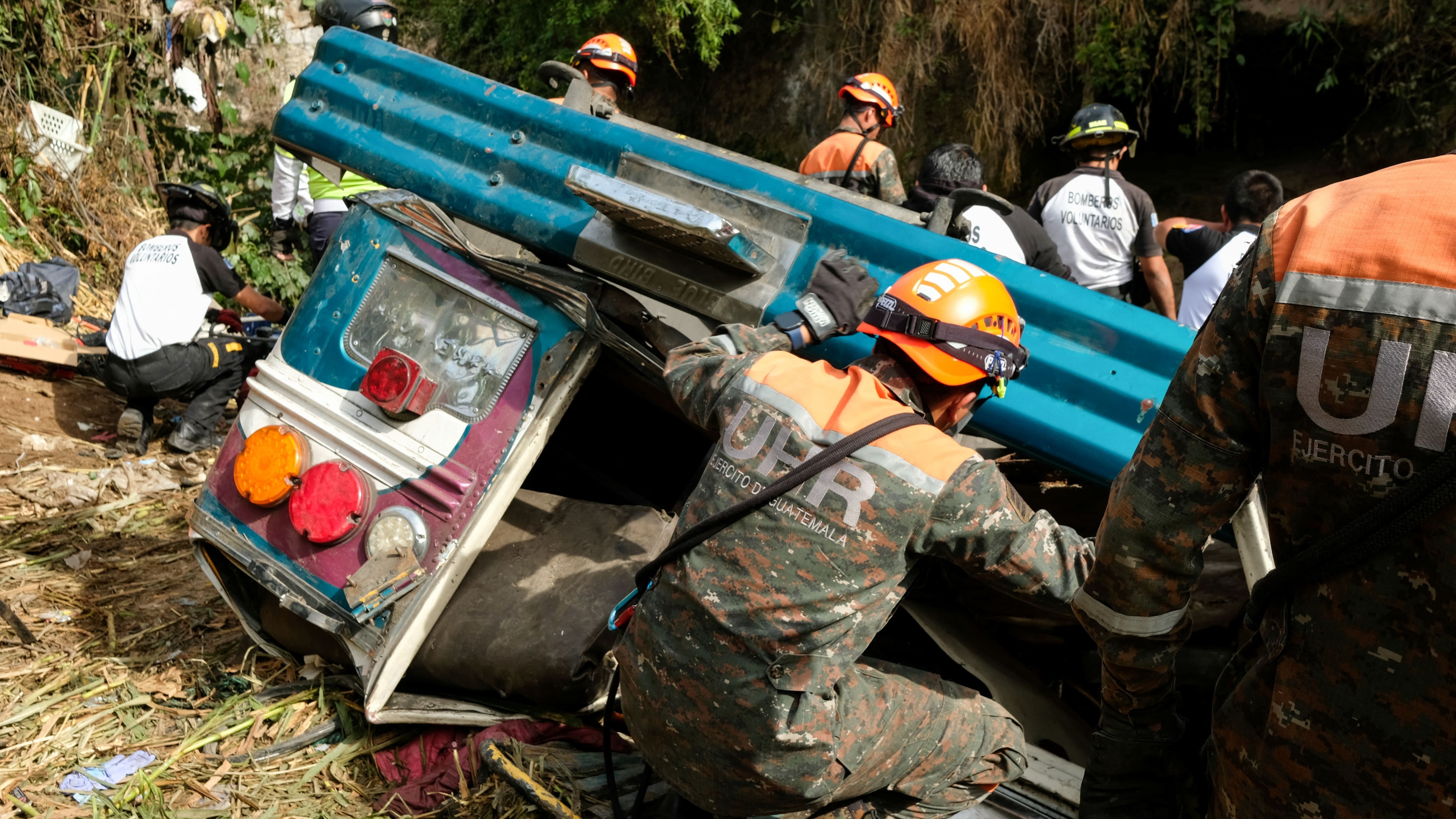 Accidente en carretera de Guatemala