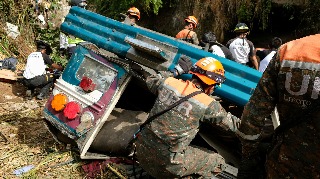 Accidente en carretera de Guatemala