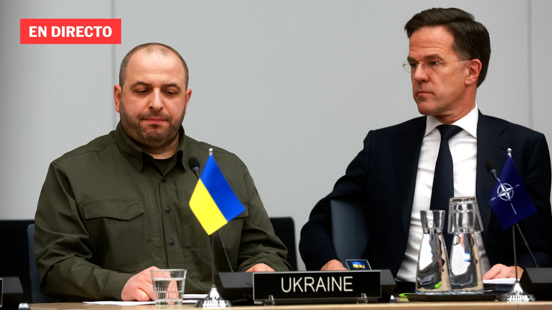 Intervención de Mark Rutte y del ministro de Defensa de Ucrania en Bruselas