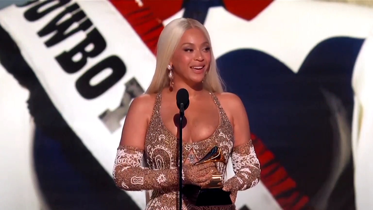 NO USAR|Beyoncé, tras ganar el galardón de los Grammy: "Me siento muy plena y muy honrada"