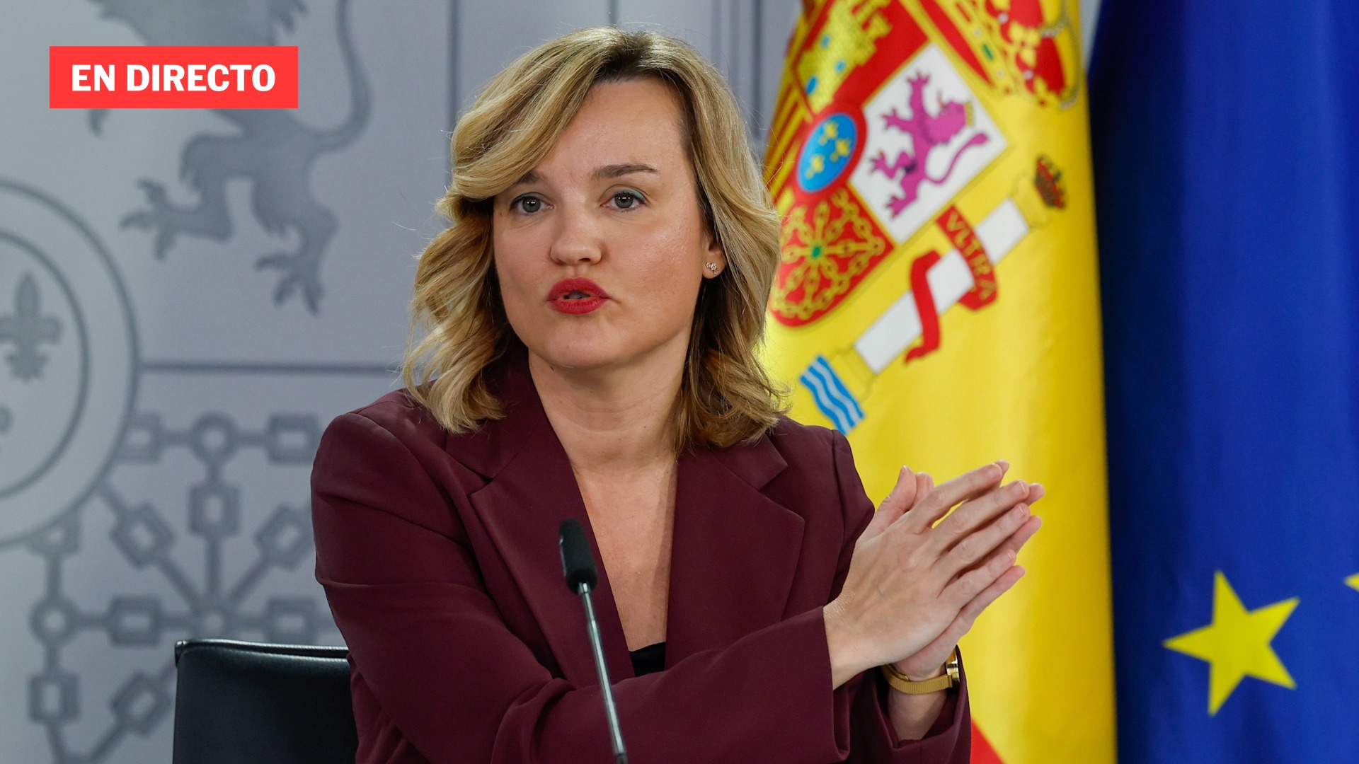 Rueda de prensa tras el Consejo de Ministros, en directo