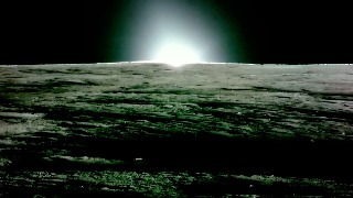 Así es la puesta de sol en la luna que grabó 'Blue Ghost'