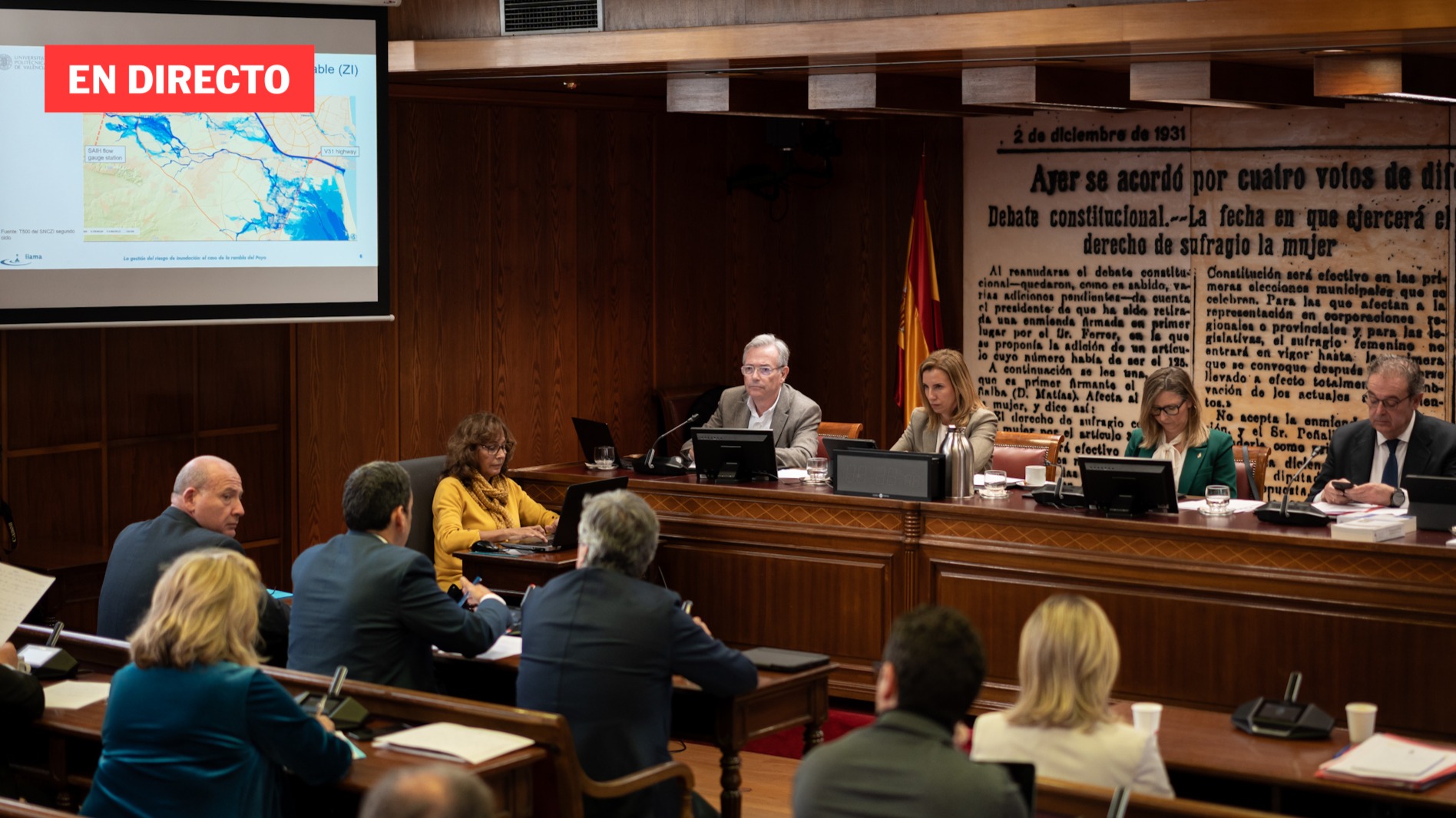 Comisión de investigación sobre la gestión de la DANA, en directo