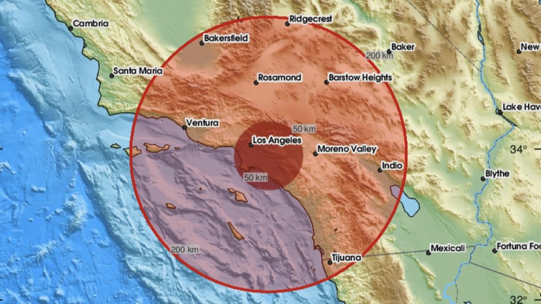 El sur de California se vio sacudido por un fuerte terremoto cerca de San Diego