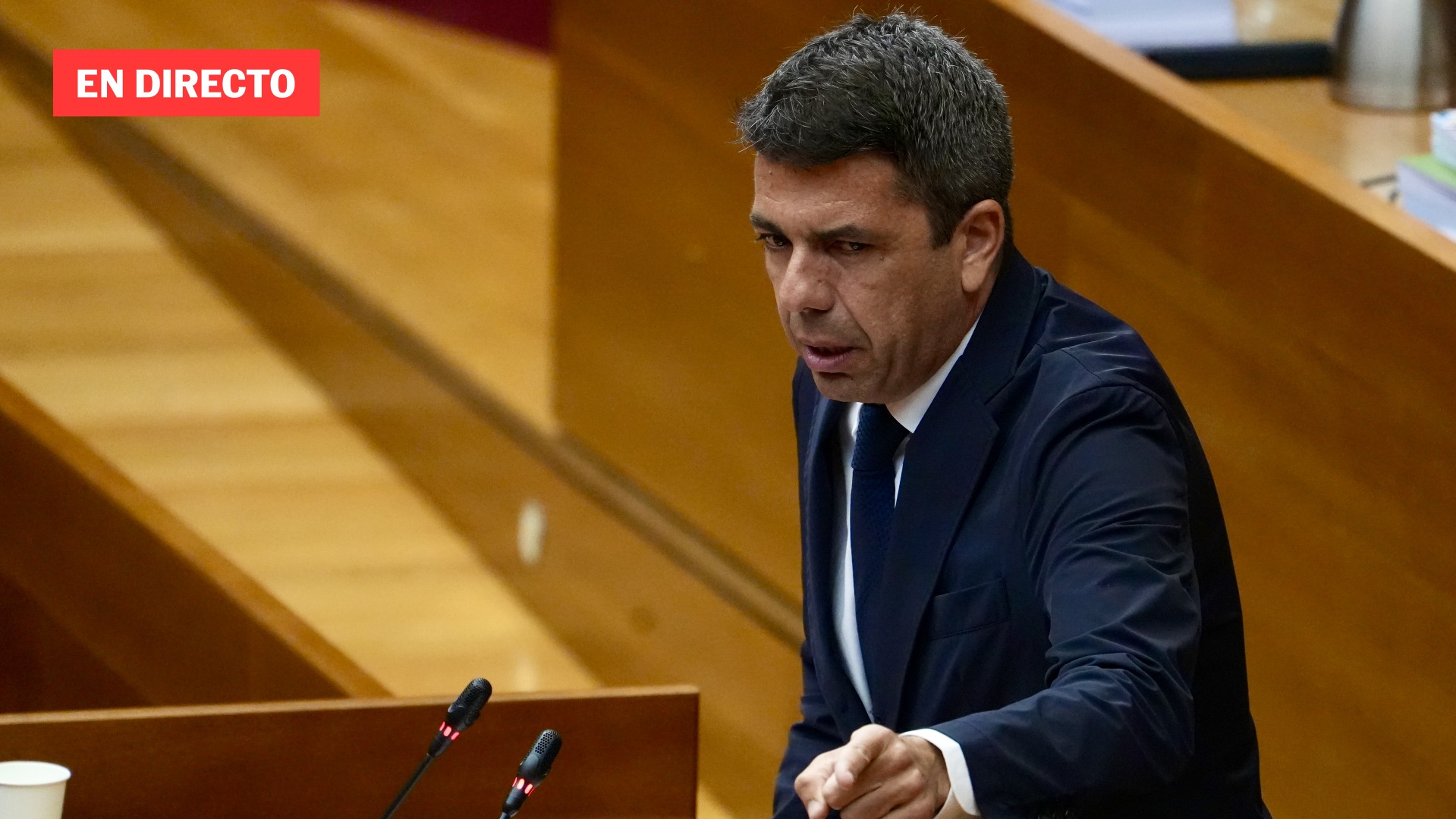 Carlos Mazón comparece en Les Corts