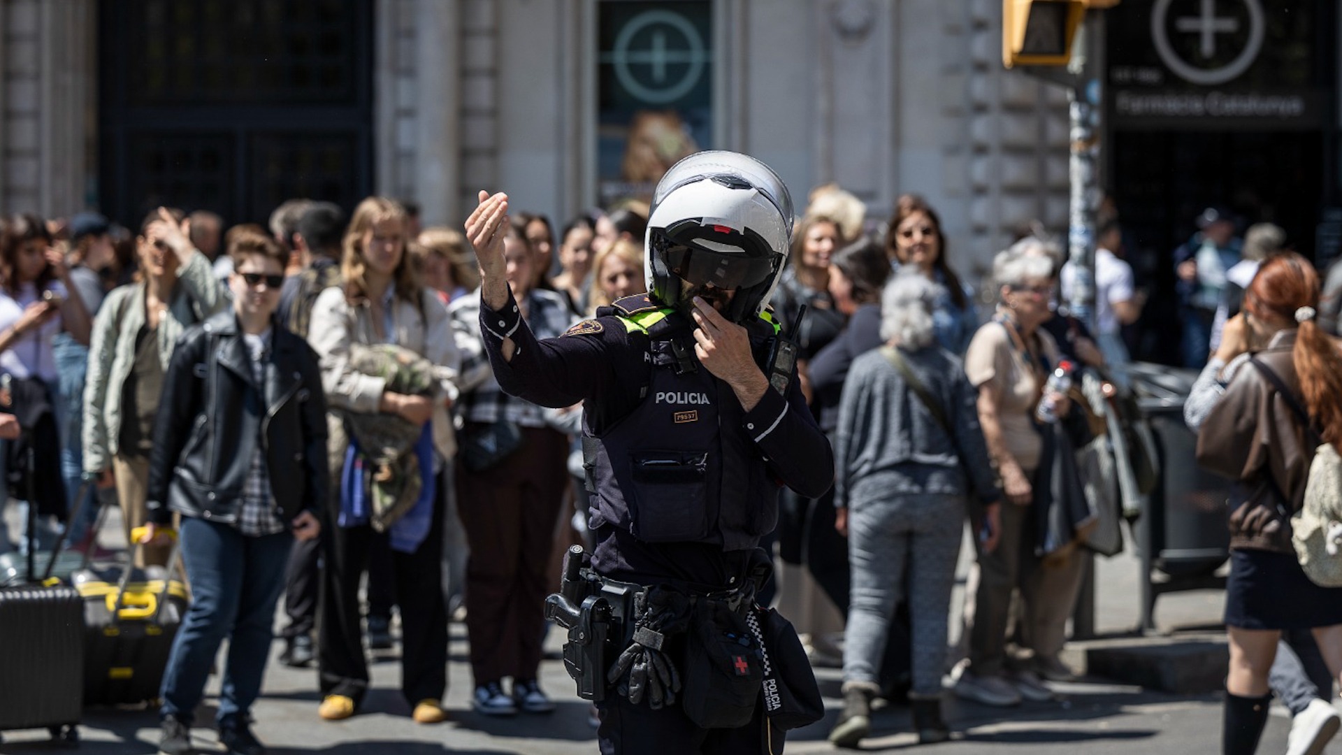Así colapsó el transporte público en Barcelona