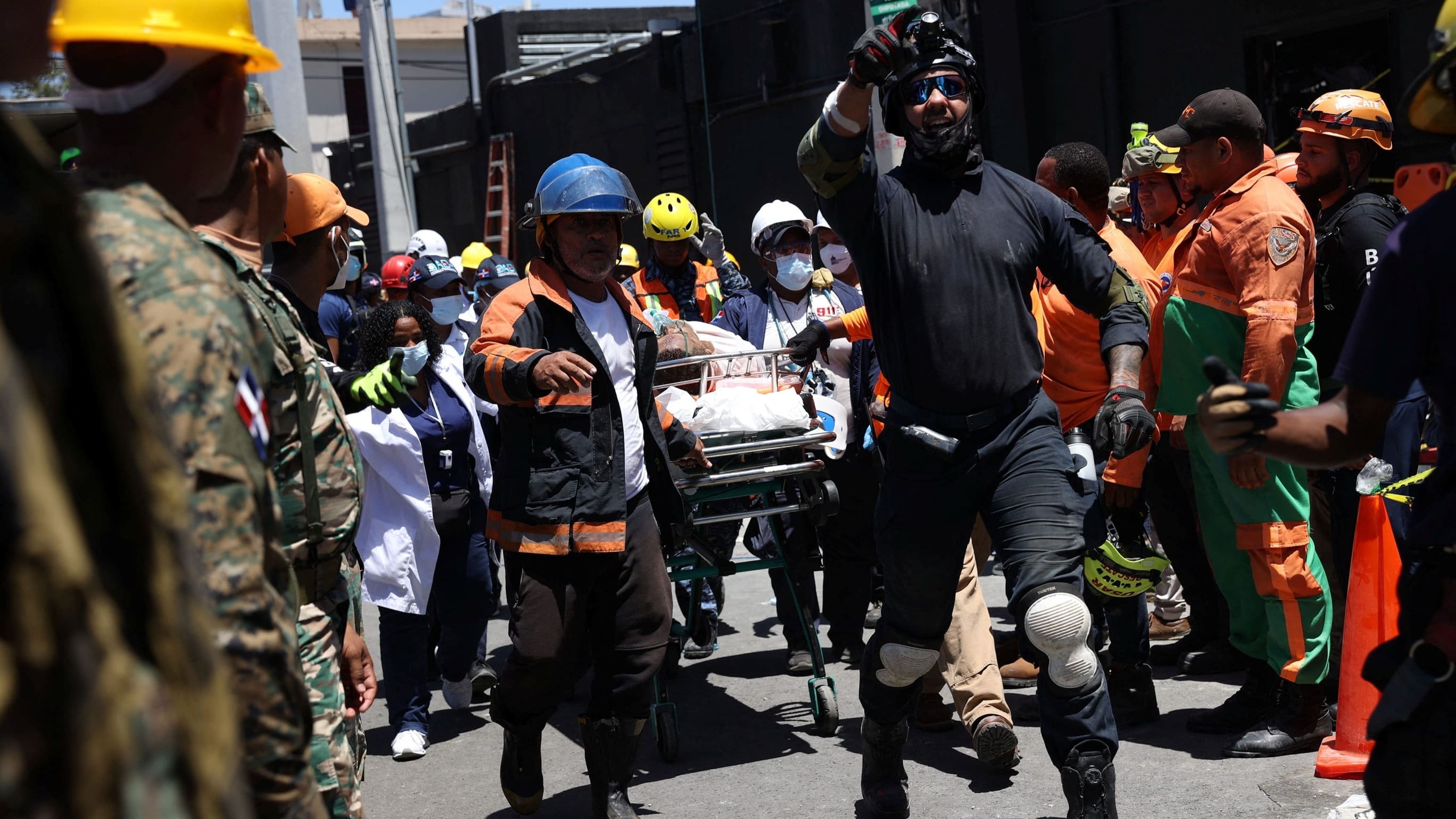 Rescate de víctimas en República Dominicana