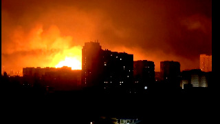 El momento en el que un dron ruso impacta en Odesa