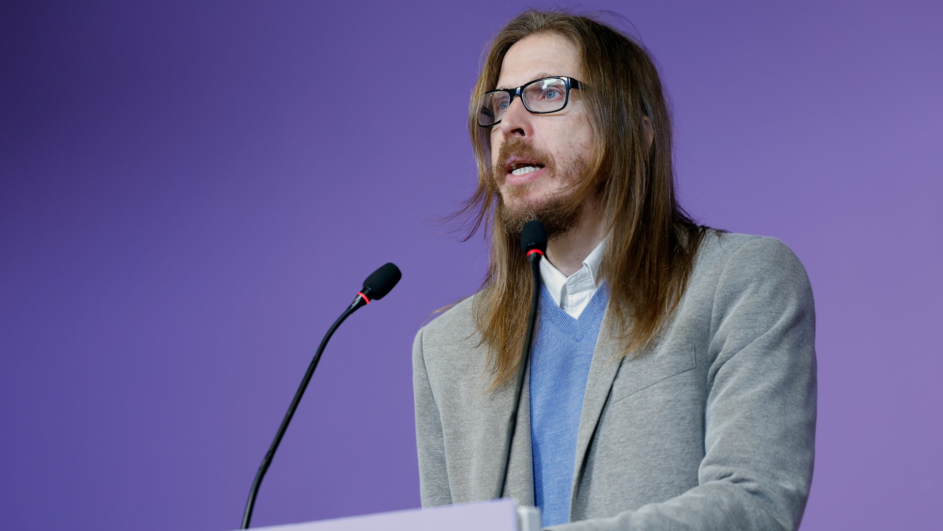 Rueda de prensa de Pablo Fernández, portavoz de Podemos