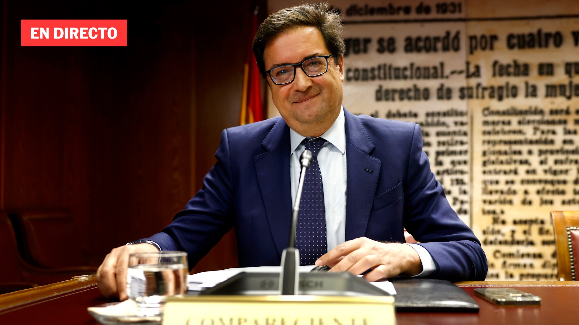 El ministro Óscar López comparece en la Comisión de Investigación, en directo