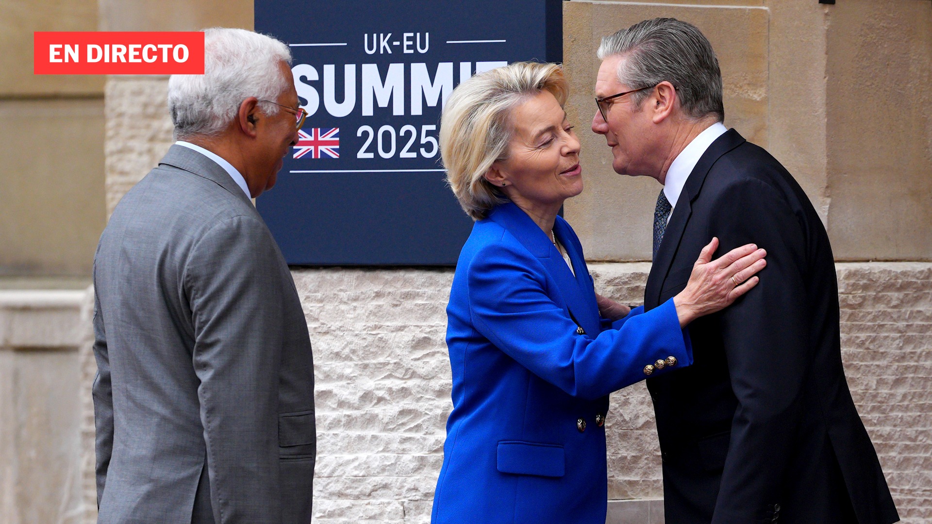 Starmer, Von der Leyen y Costa comparecen ante los medios