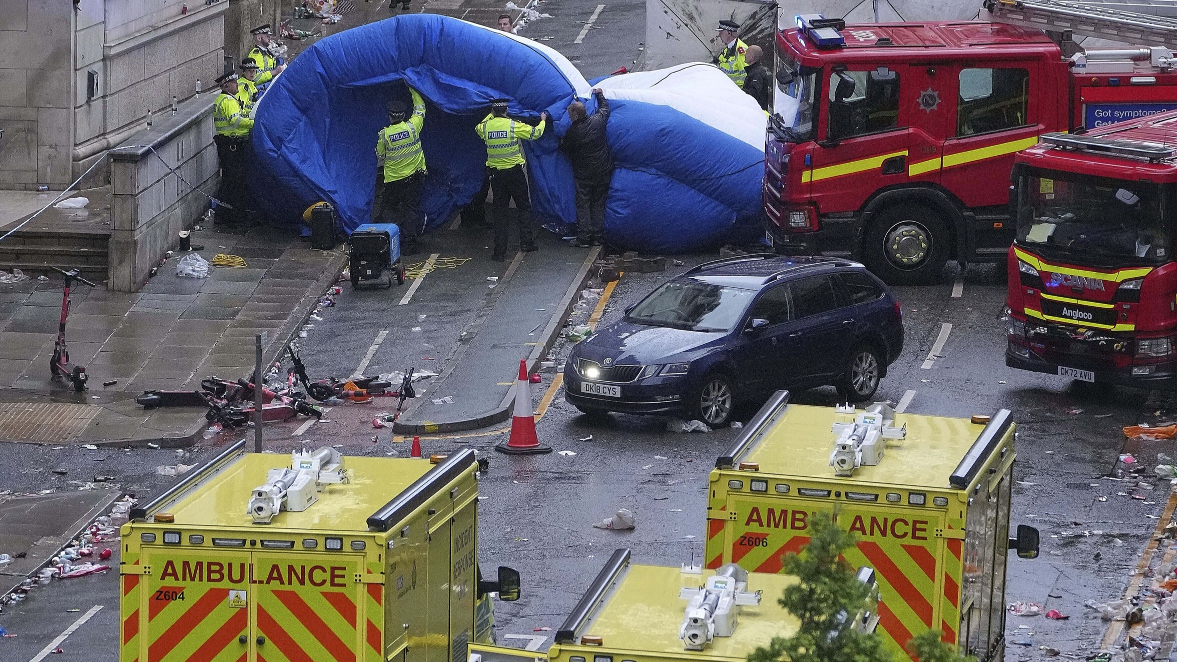 Atropello de aficionados del Liverpool