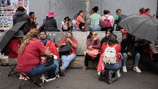 Protesta de maestros en Ciudad de México