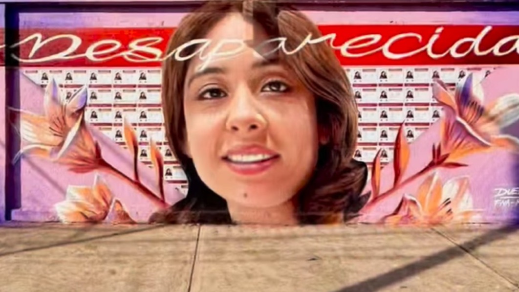 Mural para visibilizar desaparición en Milpa Alta