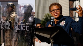 La alcaldesa de Los Ángeles decreta el toque de queda en parte del centro para frenar la violencia de las protestas