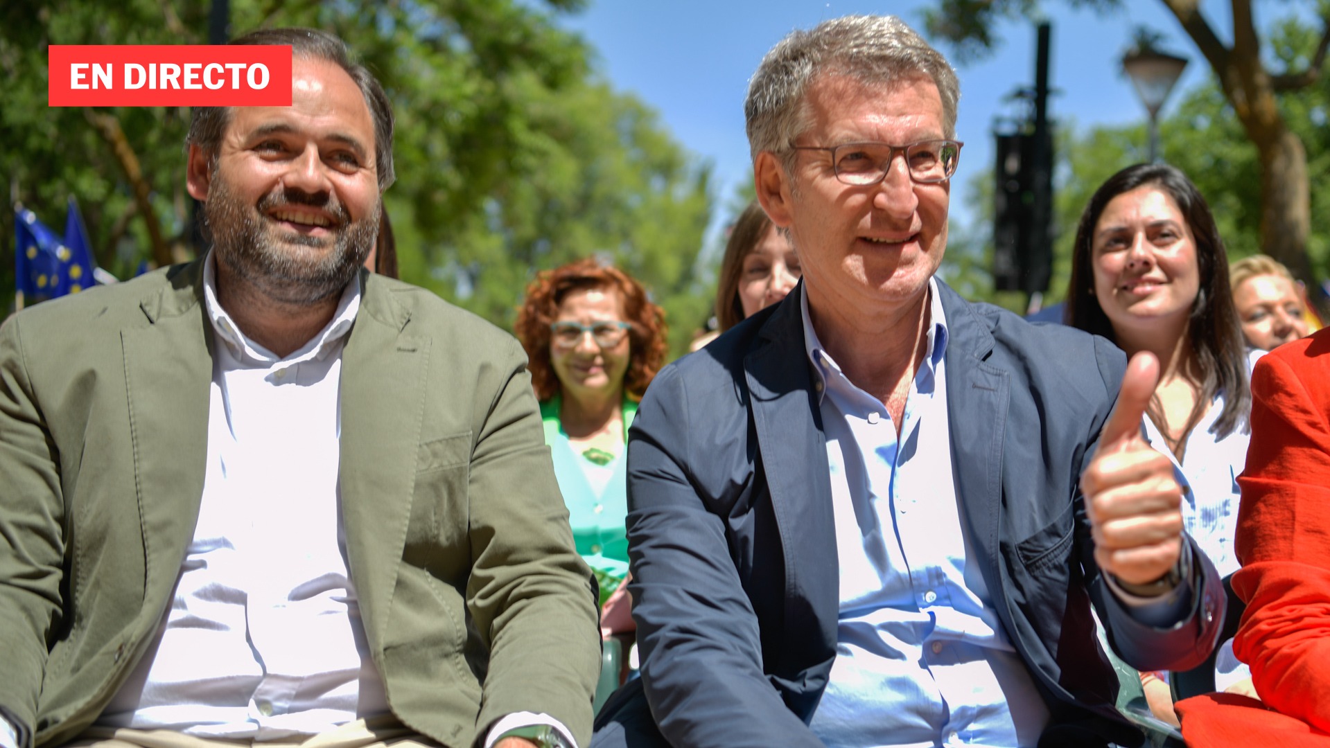 Feijóo y Paco Núñez clausuran un acto del PP en Guadalajara