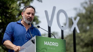 Rueda de prensa de Santiago Abascal