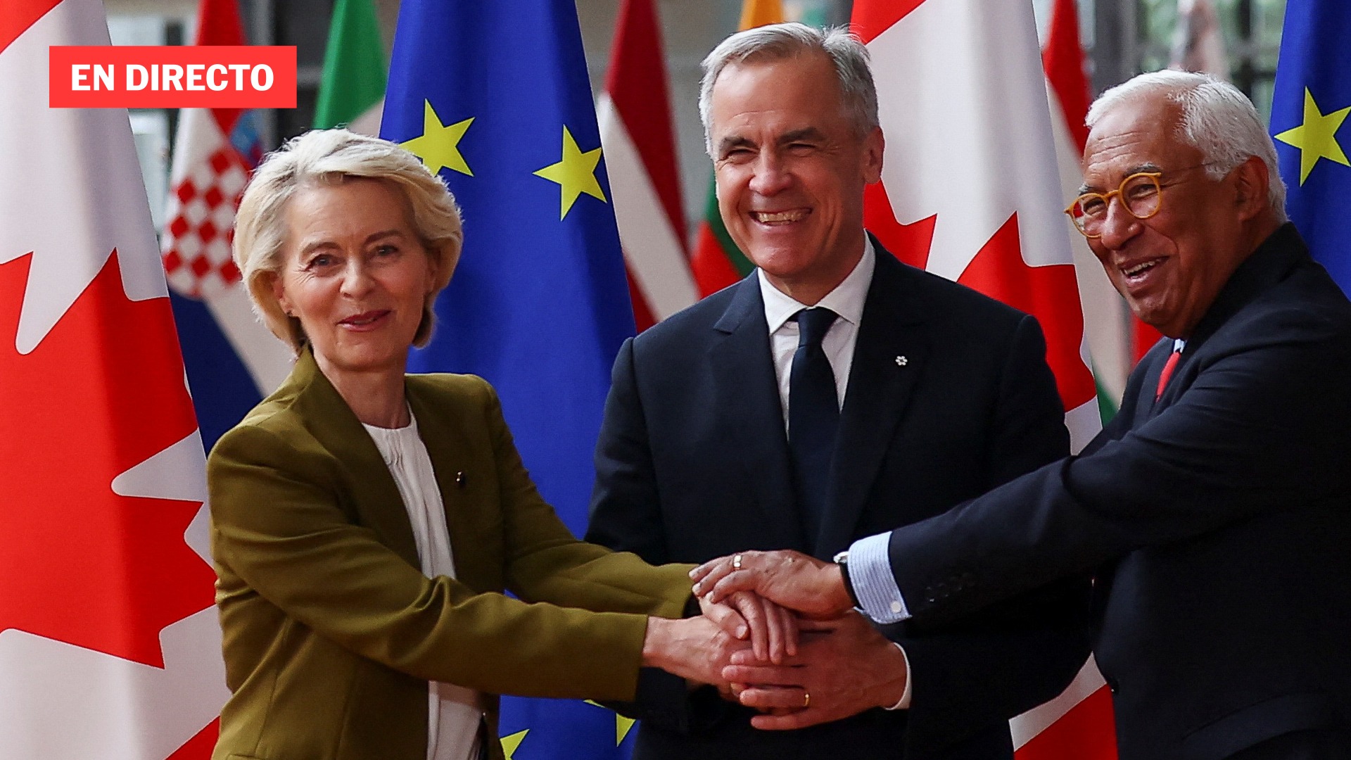 Rueda de prensa de Von der Leyen y Carney en la Cumbre UE-Canadá, en directo