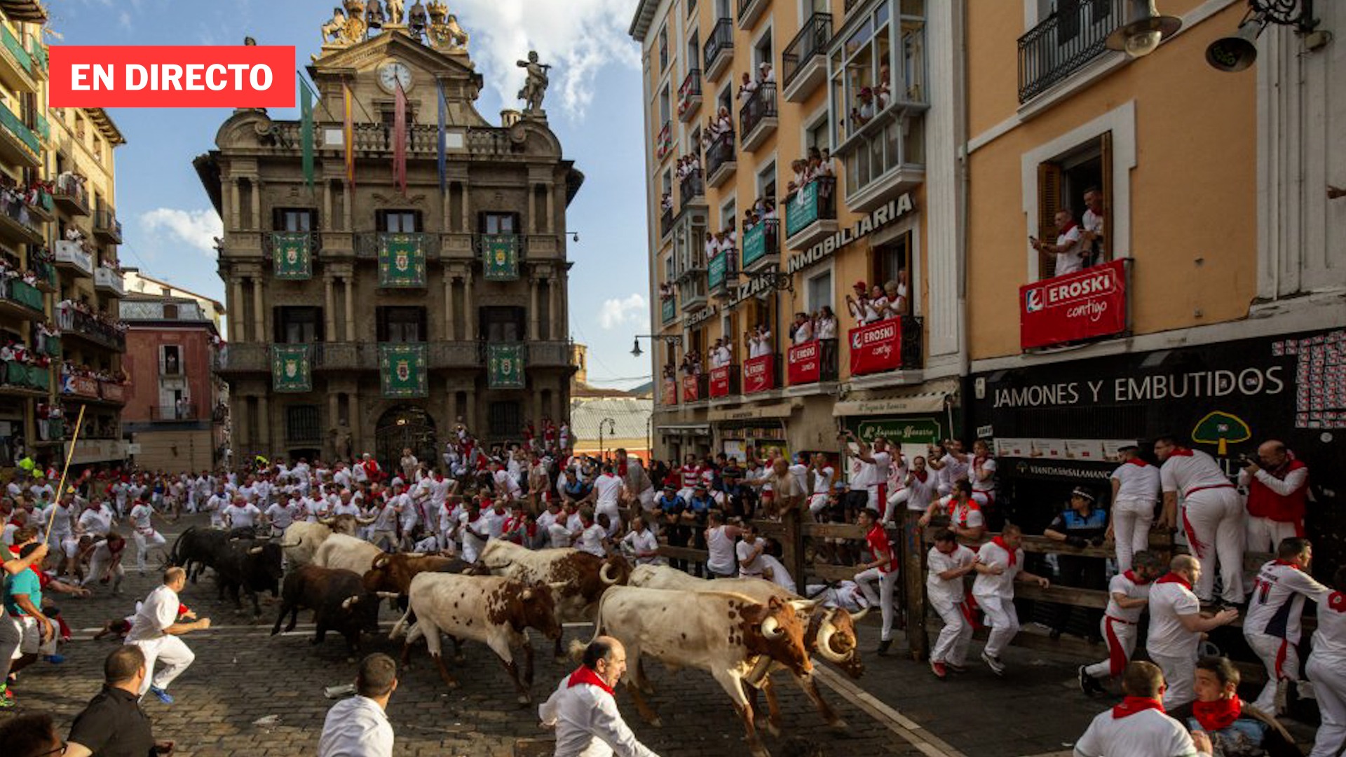 Segundo encierro de los Sanfermines 2025 - Cebada Gago