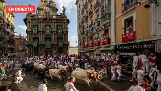 Segundo encierro de los Sanfermines 2025 - Cebada Gago