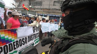 Tensión y marchas en Bolivia