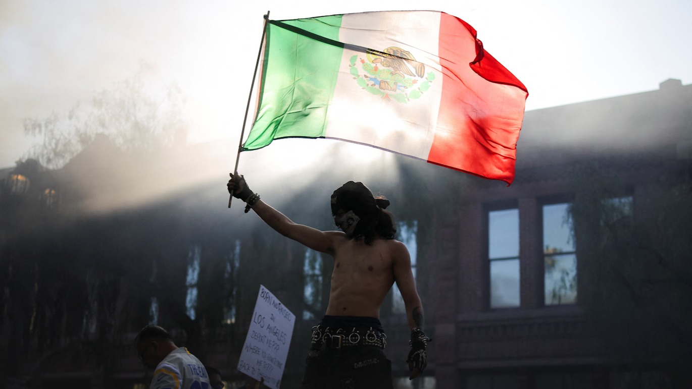 El tercer día de protestas en Los Ángeles